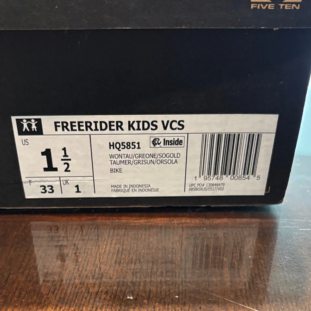 adidas Kids Lavender and Yellow Velcro Sneaker (1 shoe) - Picture 2 of 6